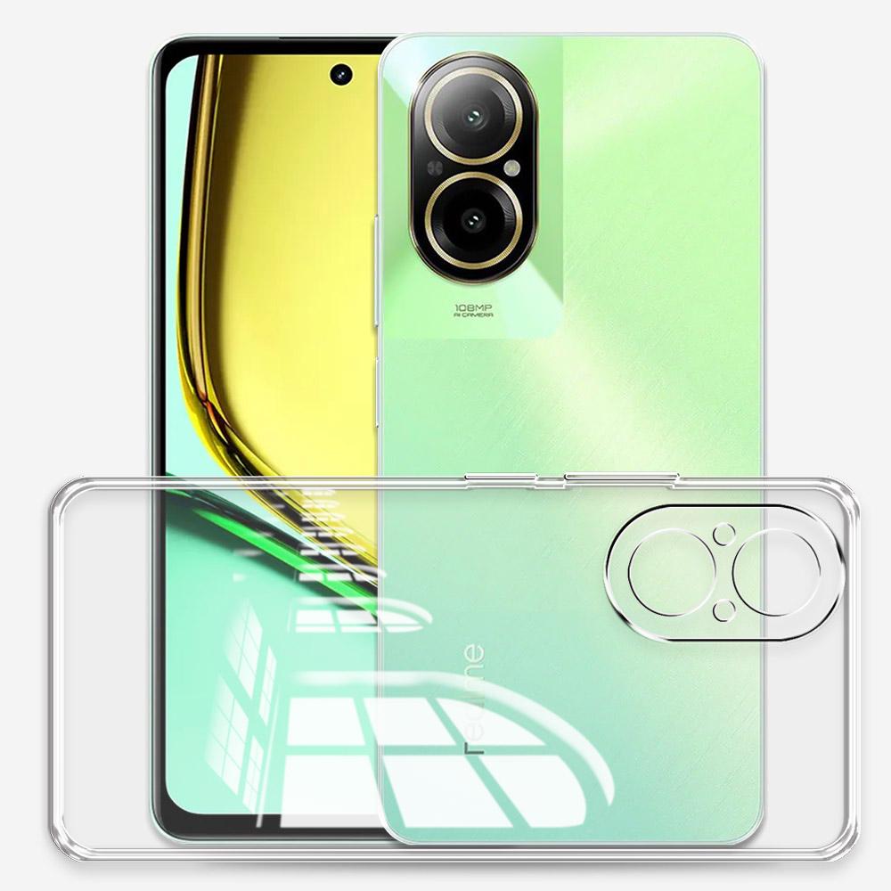 Per Realme C67 4G Custodia Cover Posteriore Trasparente Silicone Morbido Custodie per Telefono Per Realme C67 5G Bumper Antiurto Coque Per Realme C67 Funda