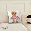 Singer M-Mariah Carey Rainbow Decoration Room Home Sofa Living Office Car Nordic Simplicity Pillow Cover
