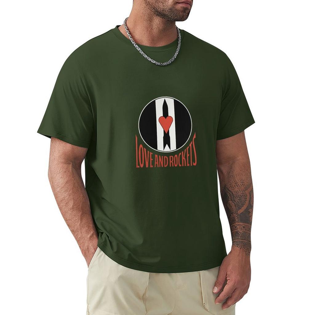 Love and Rockets T-shirt anime figuren hippie kleding heren grote maten t-shirts
