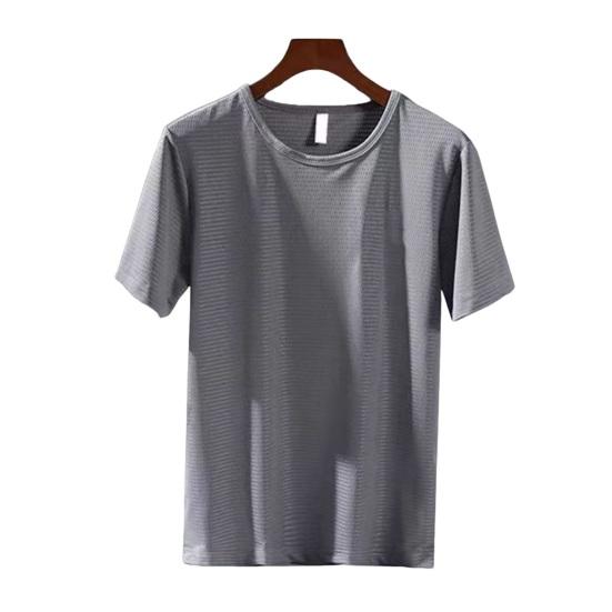 Men Mesh T-shirt Lightweight Breathable Tee Shirt Quick Drying Loose Fit Casual Summer Sports Tee for Gym Outdoor Workout