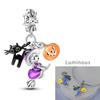 copper Plated Halloween Charm Bead Charms Pumpkin Skull Witch Bead Charms Compatible With Authentic Bracelets Do It Yourself Pendant Dangle Women Fine