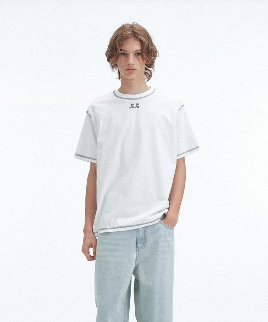 REST&RECREATION Double Logo T-Shirt - White