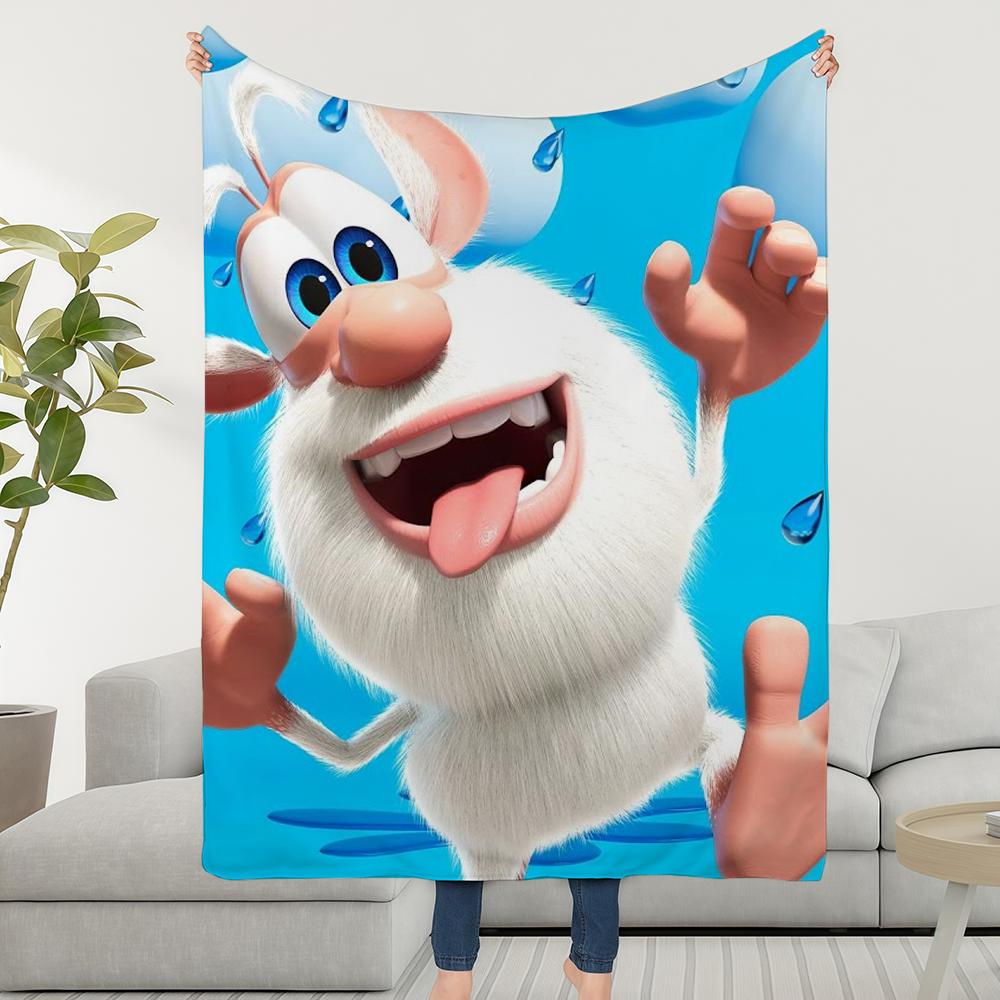 Filt Pläd Super B-BoobaS-ES Tecknad Mysig Plysch Rolig Vardagsrum Soffa Soffa Barnslig Anime Födelsedagspresenter