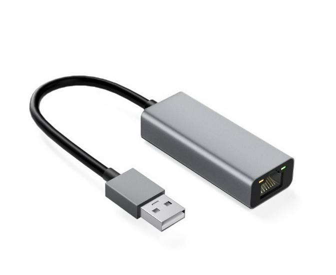 100M Gigabit USB to Ethernet Adapter, USB to RJ45, Driver-Free, w/Type-C Port