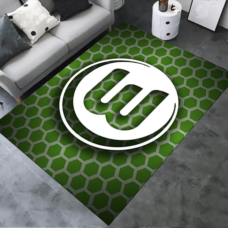 2025 Neuer VfL Wolfsburg Teppich für Wohnzimmer Schlafzimmer Zuhause Sofadekoration, Kinderspiel Rutschfeste Fußmatte101
