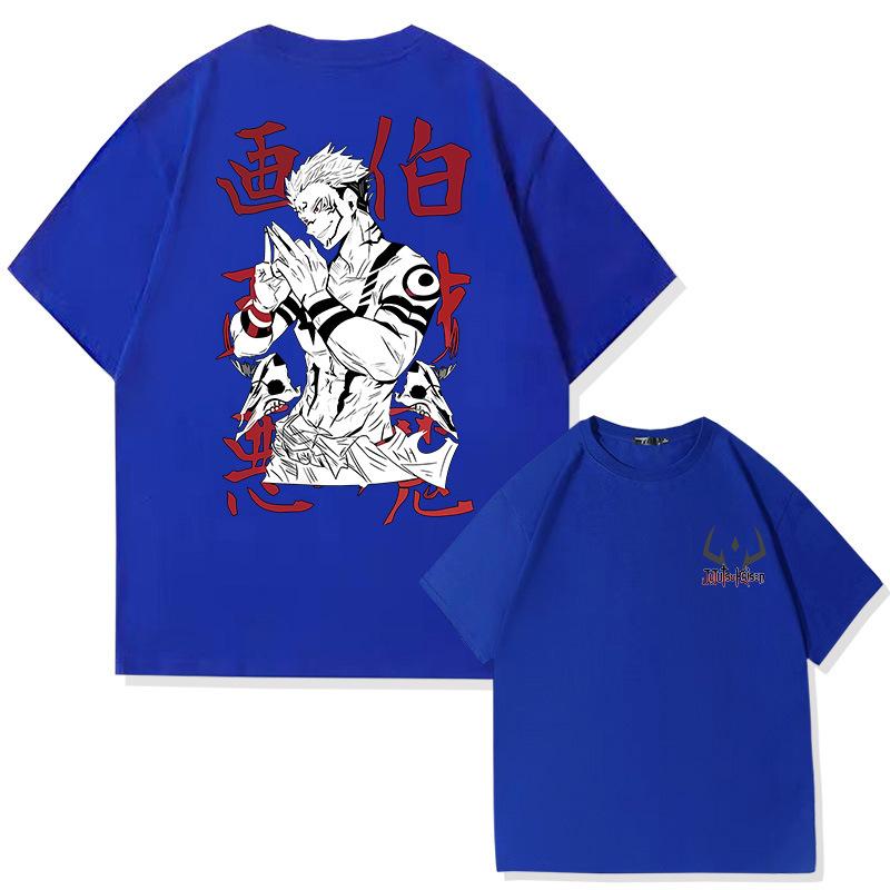 Print Summer Men's 100% Cotton T-shirt Casual Breathable Trend Street Men's Clothing