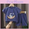 Baby Cotton T Shirt And Shorts Set With Animal Prints For Summer Toddler Wear