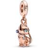 Original Copper Rose Gold Charms Snowflake Heart Fish Earrings Beads For Necklace Diy Bracelet Present Jewellery