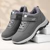 Snow Boots Autumn and Winter New Elderly Climbing Sole Dad Shoes Cotton Boots Casual Velcro Cotton Shoes