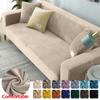 Velvet Fabric Sofa Covers For Living Room Plush Stretch Sofa Slipcover Thick Embossing Couch Cover Cold Protection Sofa Cover