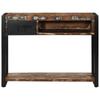 Console Table Multicolored 100 X 35 X 75 Cm Solid Reclaimed Wood
