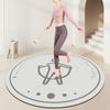 Regenbogen Spirale Fitnessmatten Buntes Blumendesign Bewegung Gesundes Motiv Rutschfeste Übungsmatten für Home-Gym