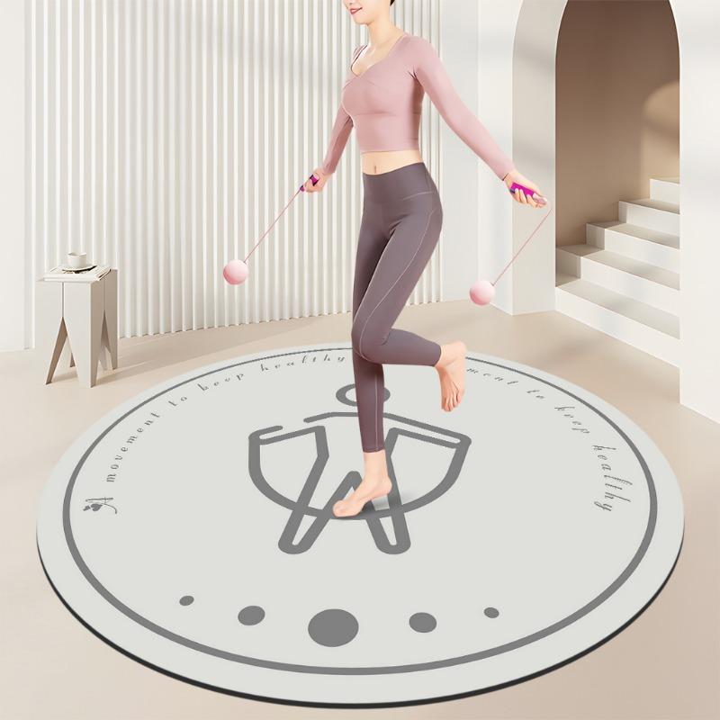 Regenbogen Spirale Fitnessmatten Buntes Blumendesign Bewegung Gesundes Motiv Rutschfeste Übungsmatten für Home-Gym