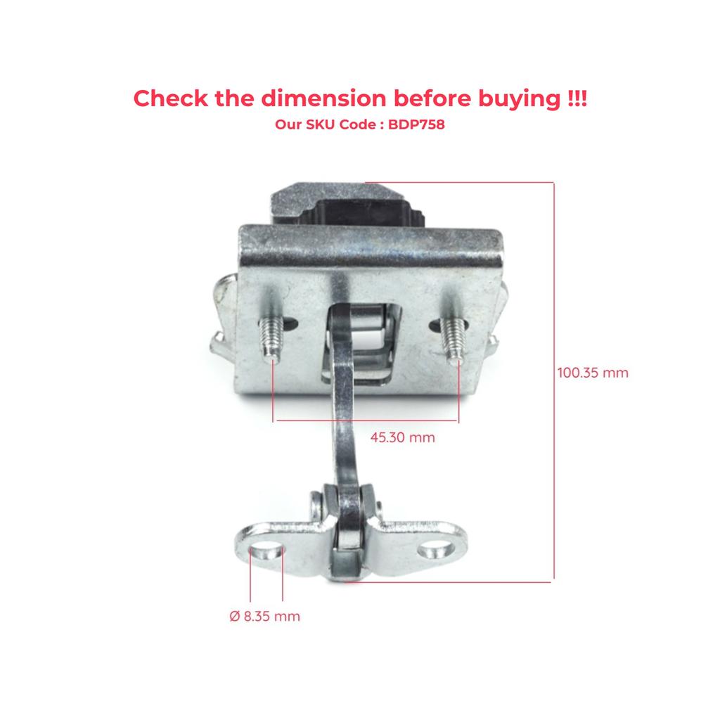 BDP758 Loquet de Porte Avant Gauche OU Droite Charnière Butée de Porte Limiteur pour Peugeot Partner Citroen Berlingo MK1 M MF M49 M59 1996-2008 9181G4