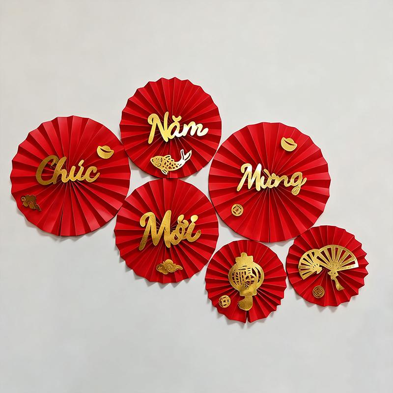 Vietnamese New Year Hanging Pendants with Tassel Window Door Party Hanging Ornament Spring Festival Tet Decoration 2026