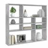 vidaXL Wandregal Betongrau 90x16x78 cm Holzwerkstoff