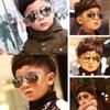 Children's Glasses, Male Glasses, Dazzling Color Sunglasses, Reflective Children's Sunglasses Parent-child Glasses Metal Sunlight Glasses