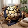 Colombia Football Printed Flannel Blanket Skin Friendly Warm Decorative Throw for Indoor Couch Bed Daily Use