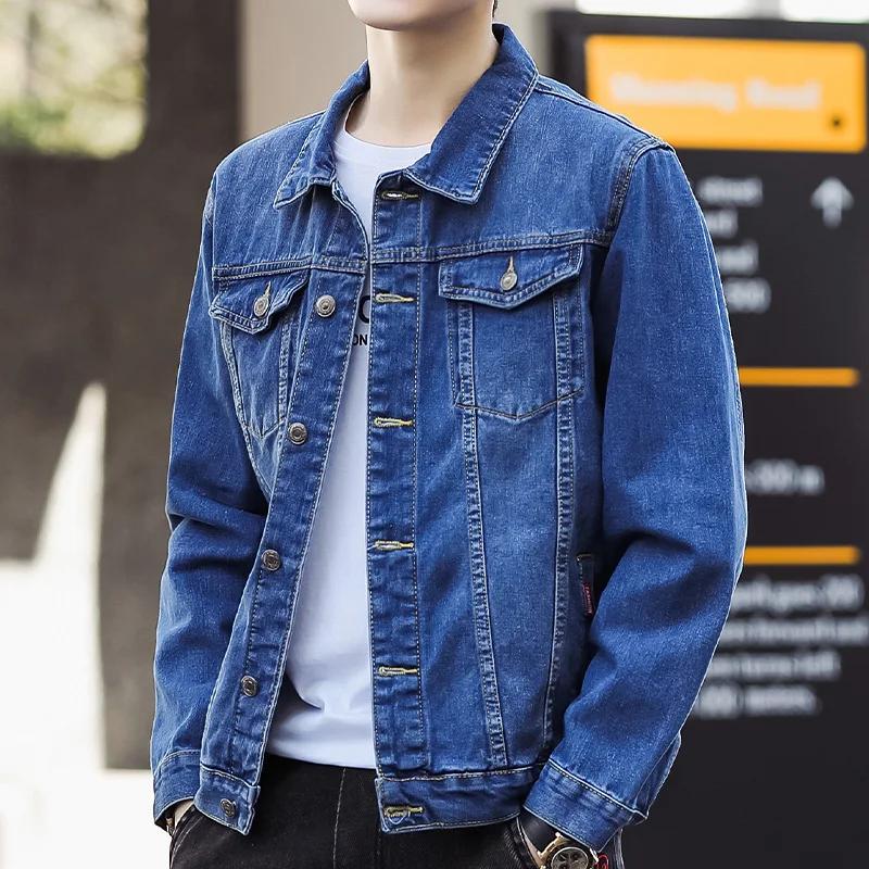 Men's Denim Jackets Streetwear Casual Cotton Classic Slim Jeans Coat Male Brand Clothes Cowboy Jacket Ropa Para Hombre