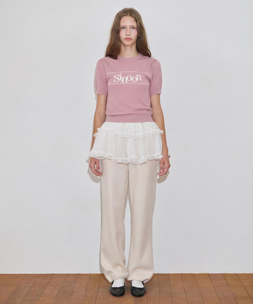 SINOON Sinoon Logo Half Knit (Pink)