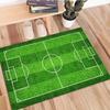 Tappetino Antiscivolo, Tappeto con Motivo Campo da Calcio, Adatto per Camera da Letto Soggiorno Bagno Ufficio Decorazione Casa