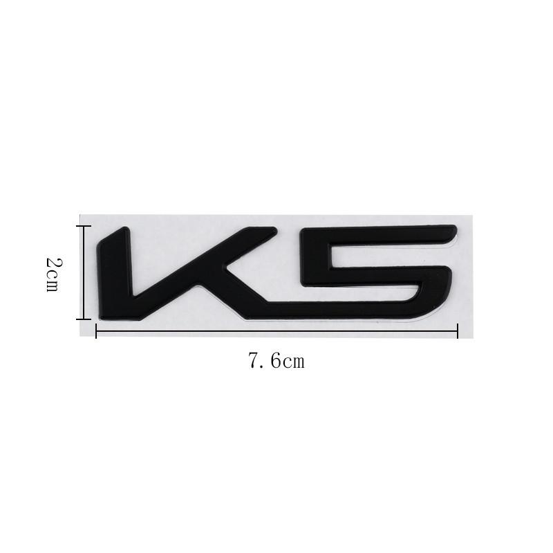 Nowe Metalowe Naklejki z Logo 3D K3, K5, K8 Dla Kia K5 K3 K8 Sportage 4 Rio 3 Picanto Soul Błotnik Samochodu Emblemat Odznaka Tylnej Klapy Bagażnika