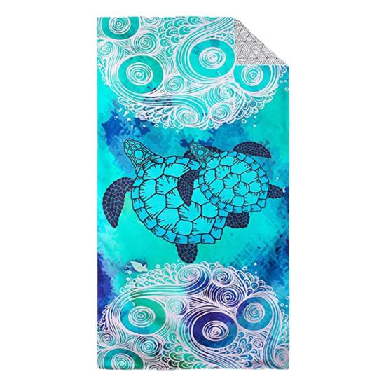 Microfiber Beach Towel Double-Sided Super Soft Highly Absorbent Fast Dry Oversized Print Swimming Pool Bath Towel