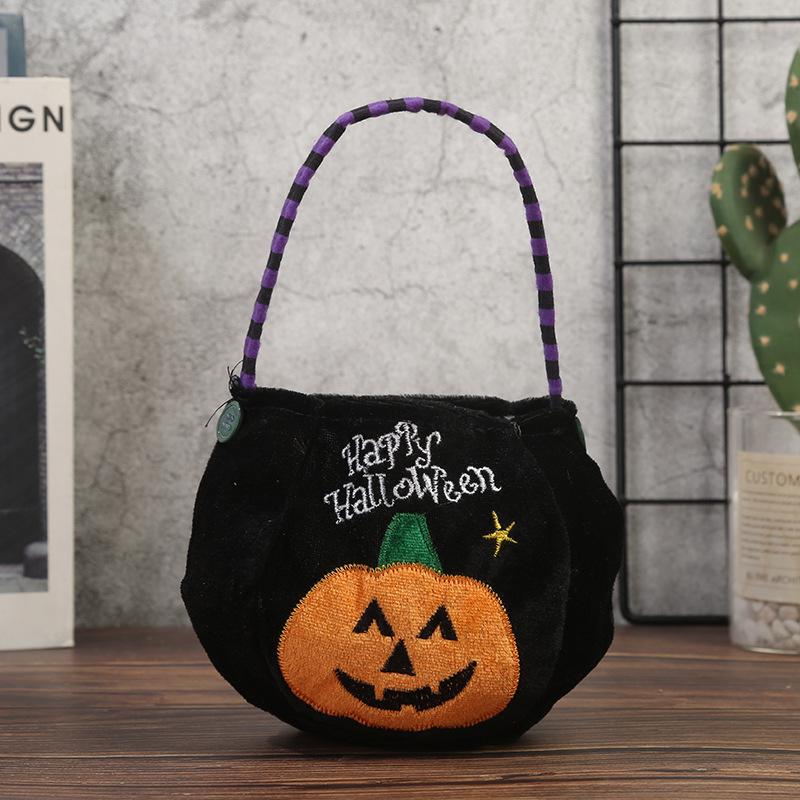 Kürbis-Laterne Süßigkeitenbeutel für Trick-or-Treat Kinder - Halloween Handheld Dekoration und Kleines Geschenk Requisite