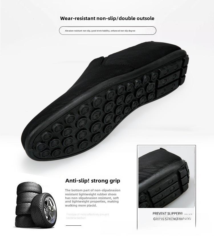 Spring Men's Casual Slip-On Canvas Shoes - Trendy, Versatile & Comfortable for Driving and Social Outings