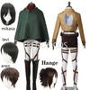 Cosplay Anime Levi Ackerman Mikasa Ackerman Cosplay Kostüm Eren Jaeger Outfits Hange Zoe Cosplay Kostüm AOT Komplettset