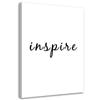 Canvas Print, Inspire Typography