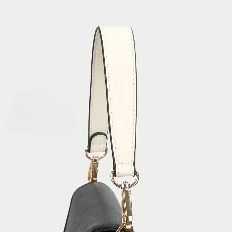 100% Genuine Leather Bag Strap Handbags Handles For Handbag Short Bag Strap Purse Strap Golden Buckle Replacement Bag Belt Band
