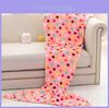 Mermaid Tail Plush Blanket With Bow Design For Cozy Home Lounge And Gift For Women