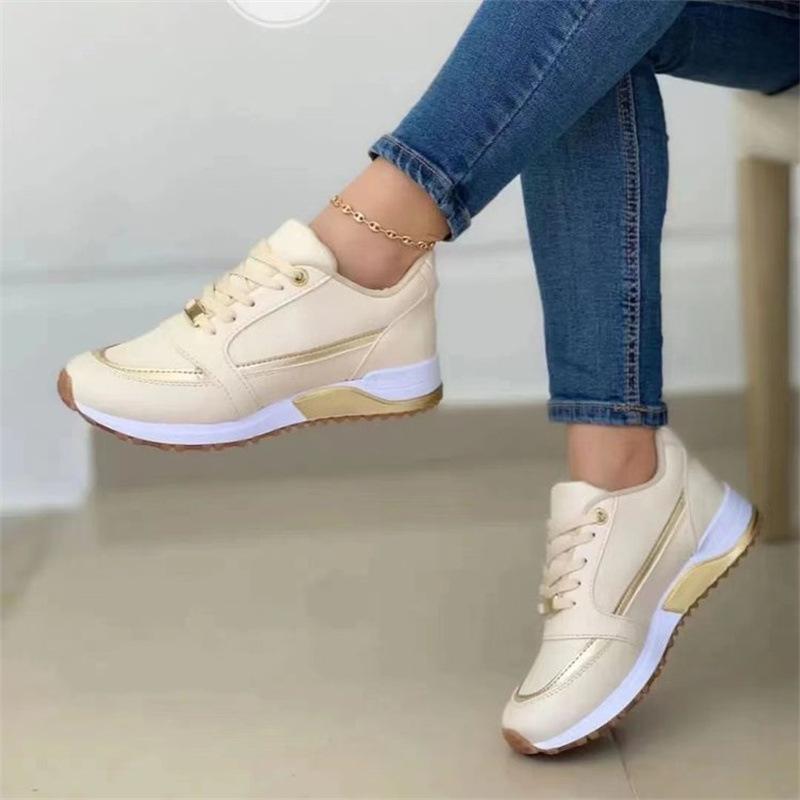 Women Sneakers Casual Shoes Sport Lace Up Flat Running Walking Shoes Woman Footwear Breathable Ladies Vulcanized Shoes Plus Size