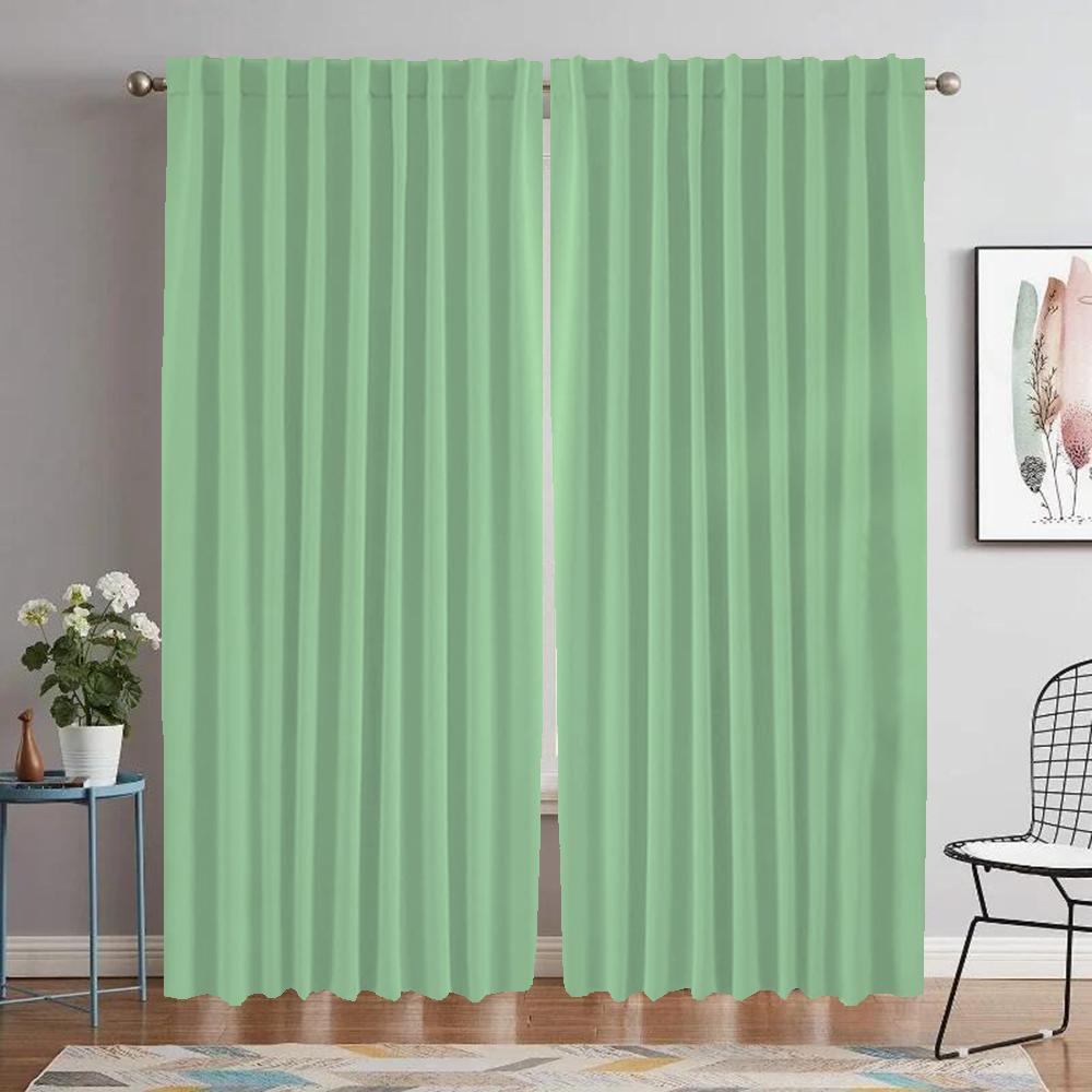 Space Design 2 Panel Cooking Room Drapes Divider Home Interior Draperies Halloween Ornament Covers Living Room for Solid Color Window Drapery ideal
