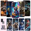 Söt Tvättbjörn Djur Telefonfodral för Samsung Galaxy A17 A16 A15 A14 A13 A57 A56 A55 A54 A53 A37 A36 A35 A34 A33 A26 A25 A24 A23 Ga