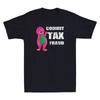 Herren- und Damen-T-Shirts Verüben Sie Steuerbetrug Lustiger Barney T-Rex Cartoon Vintage