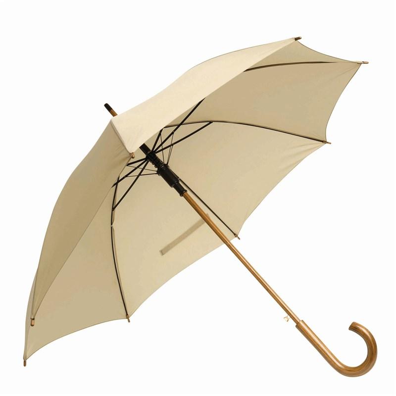 L-Merch Boogie Wooden Handle Automatic Stick Umbrella