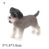 Mini Cute Vivid Dog Figurine Home Decor Simulation Mini Dog Model Miniature Dog Living Room Desktop Ornament Bonsai Decoration