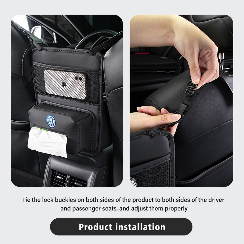 Multi Functional Car Armrest Storage Bag Tissue Storage Pocket For Volkswagen VW Polo Jetta Sagitar Magotan Passat B5 B6 B7 CC Zj2