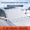 Bilvindruta Snöskydd för Vinterbilen Framsida Is- och Frostskydd Utomhusskydd Snötäcke med Magnet