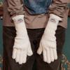GANTS EN TRICOT POILU NON ALLIÉ / AVOINE