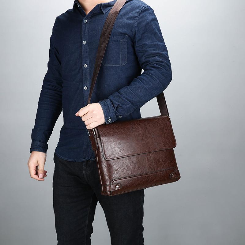 Shoulder Bag, Men's Crossbody Bag, Business Bag, Large Capacity, for Business Trips and Work
