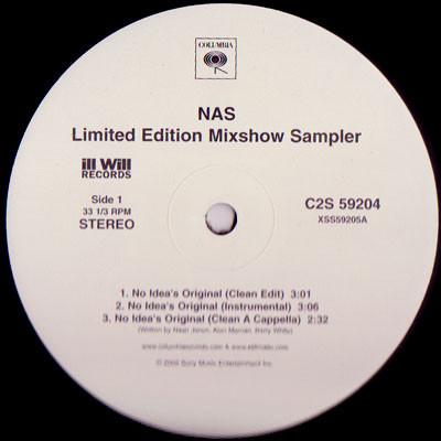 12inch Record NAS  Lost Tapes  Limited Edition Mixsho C2S59204S1 Columbia 2002 US Rap  HipHopRB Used