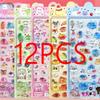 Kawaii Cartoon Animal 3D Sticker Cute Fun DIY 3D Embossed Crystal Stickers for Scrapbook Journal Stationery Decoration