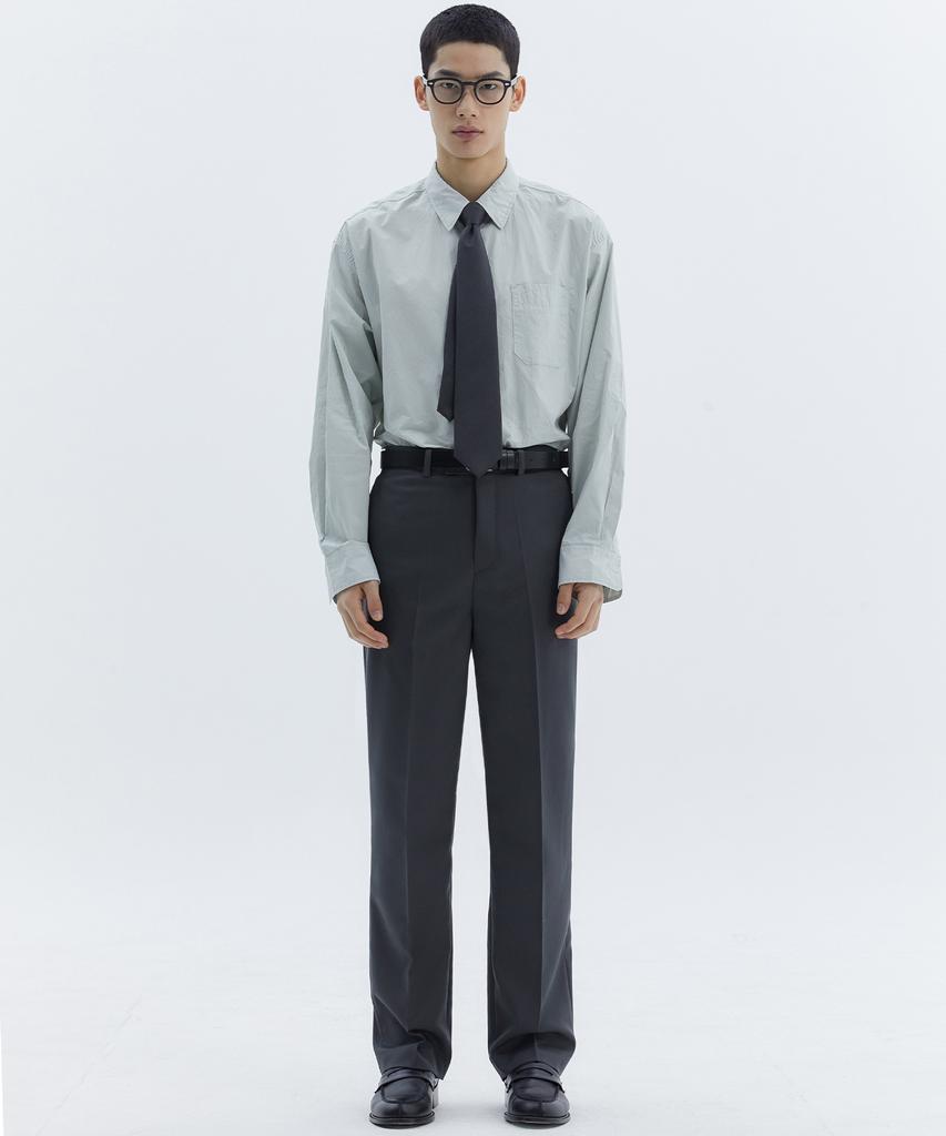 TRIP LE SENS Custom Formal Straight Slacks_Gray