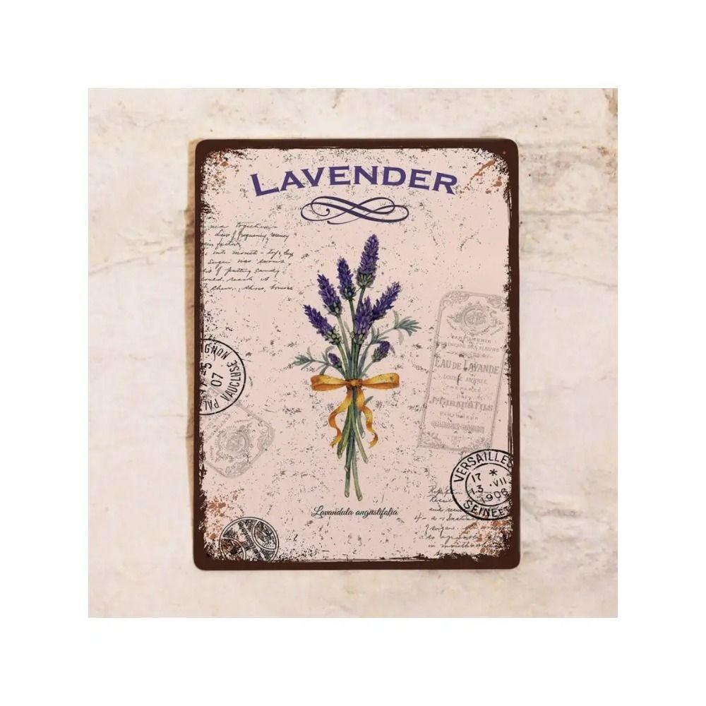 Vintage Floral Metal Sign 20x30cm Wall Decor