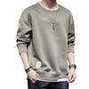 Lange Mouw Losse Pullover Grote Maat L [foveitaa] Heren T-shirt, Hoodie, Pasvorm, Sweatshirt, Casual, Stijlvol, Maten, Lente/Herfst Kleding, Groen,