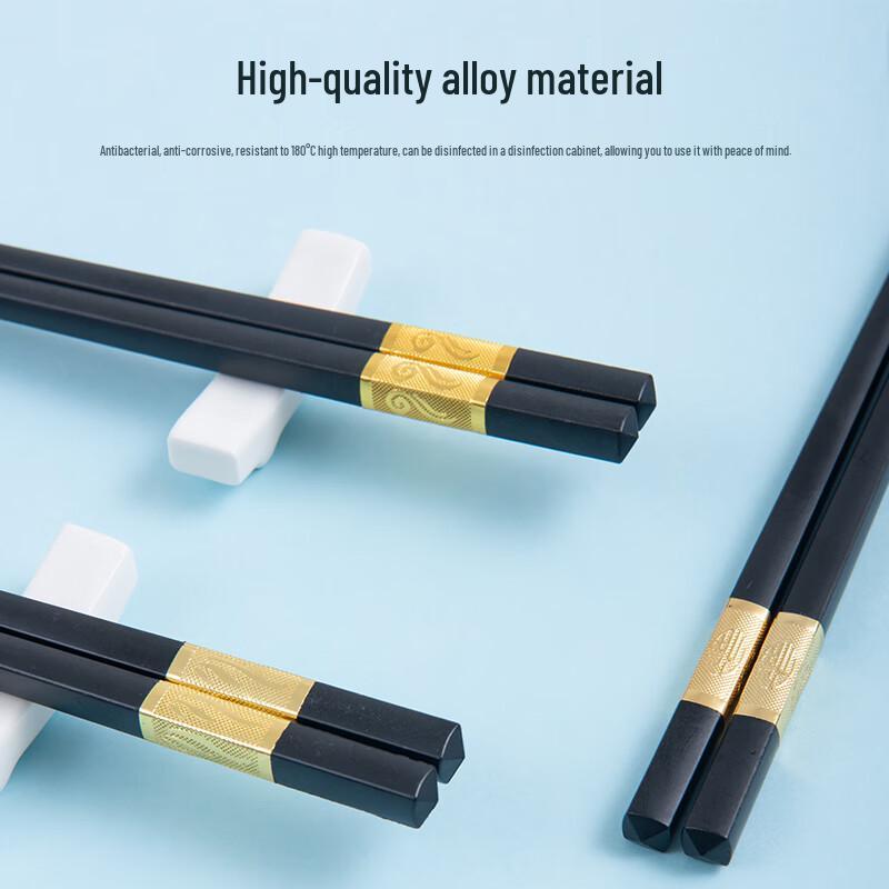 Runzhi Commercial Non-slip Alloy Chopsticks
