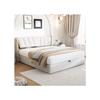Upholstered Bed - MUVOE - Binaural LED - 140x190 Cm - Integrated LED - USB Port - Angle Adjustment 0–30°